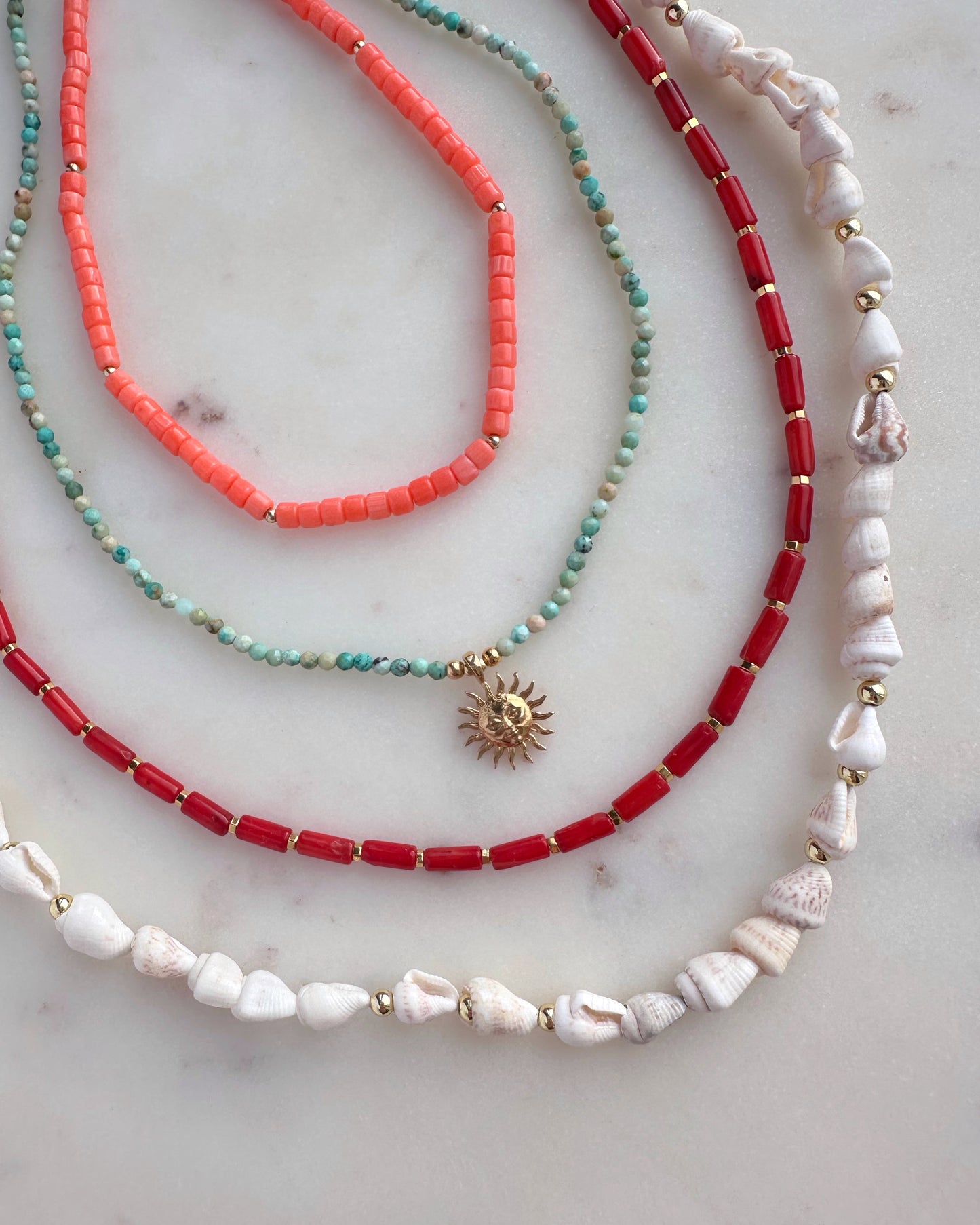 Orange Coral necklace