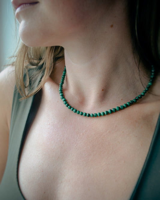 Olympian green necklace