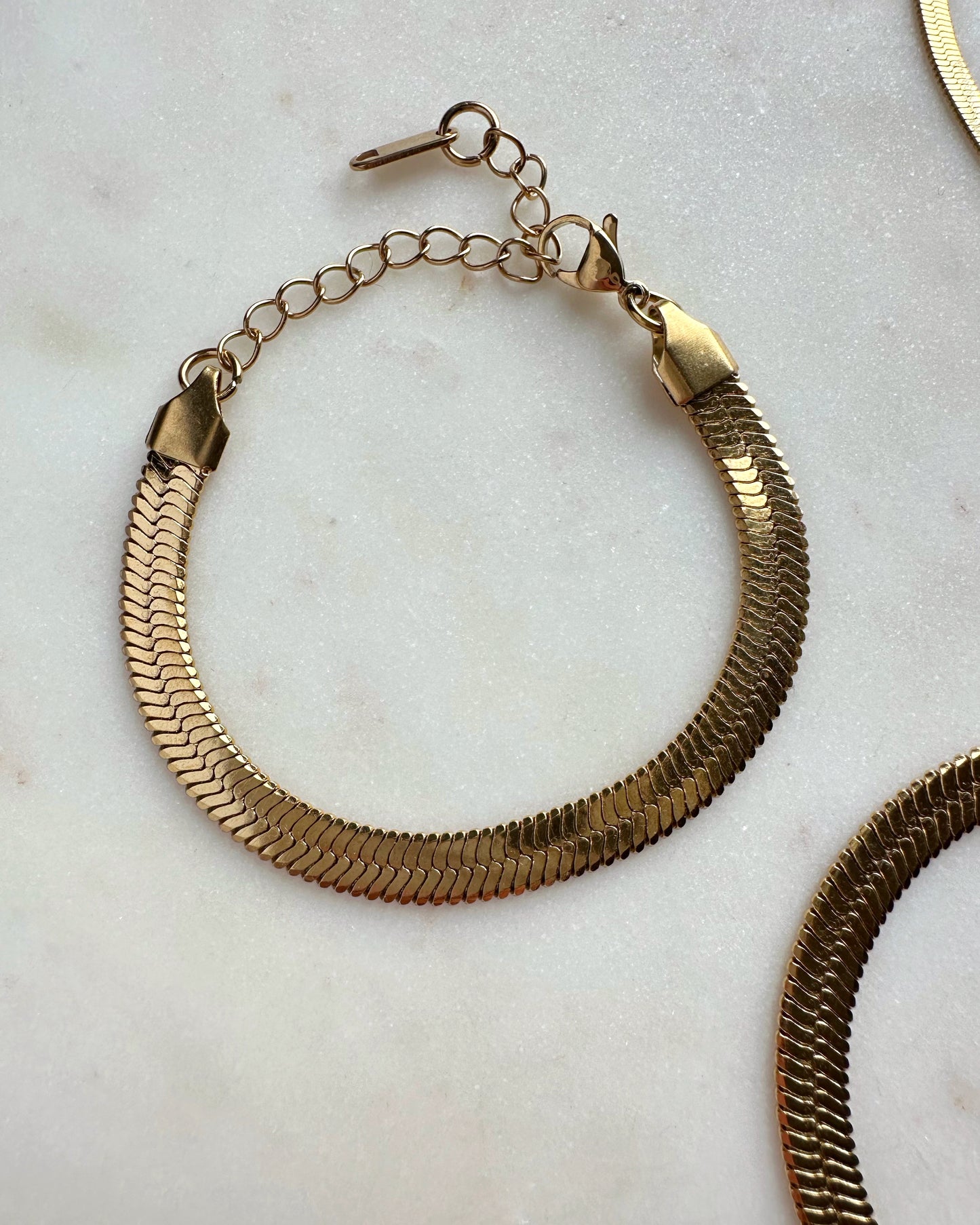 Stainless Steel Herringbone Chain bracelet