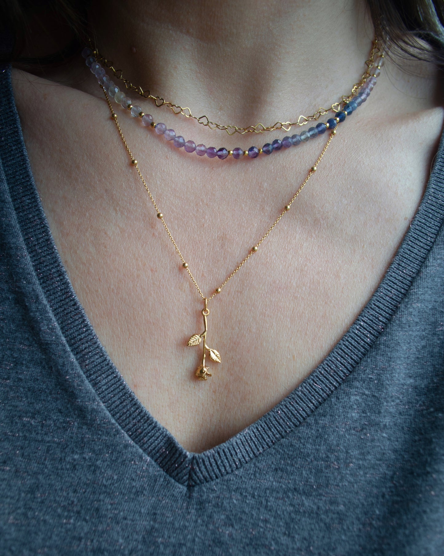 Little Hearts chain necklace