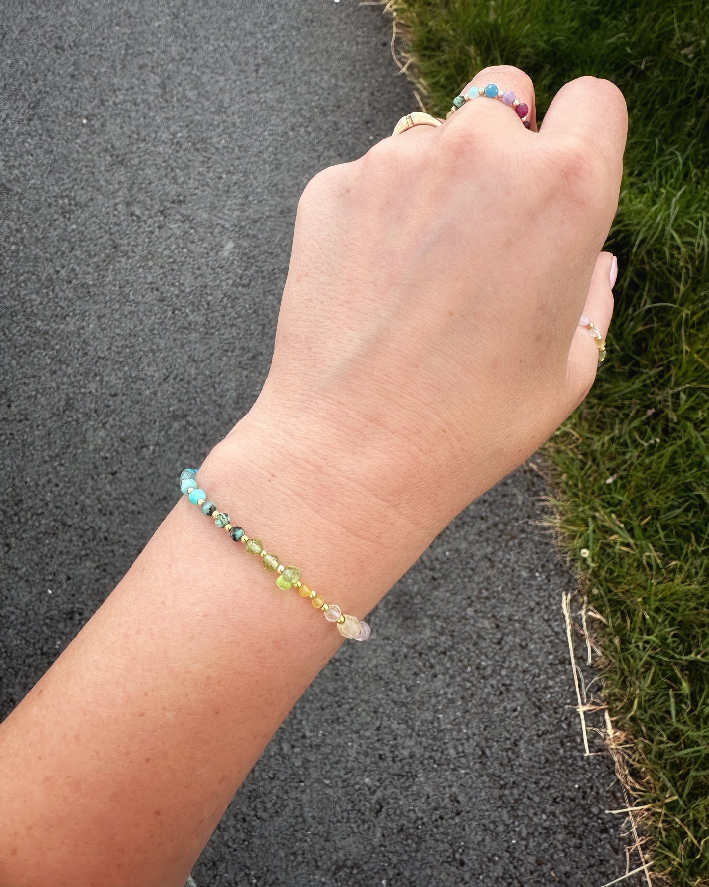 Crystals rainbow bracelet