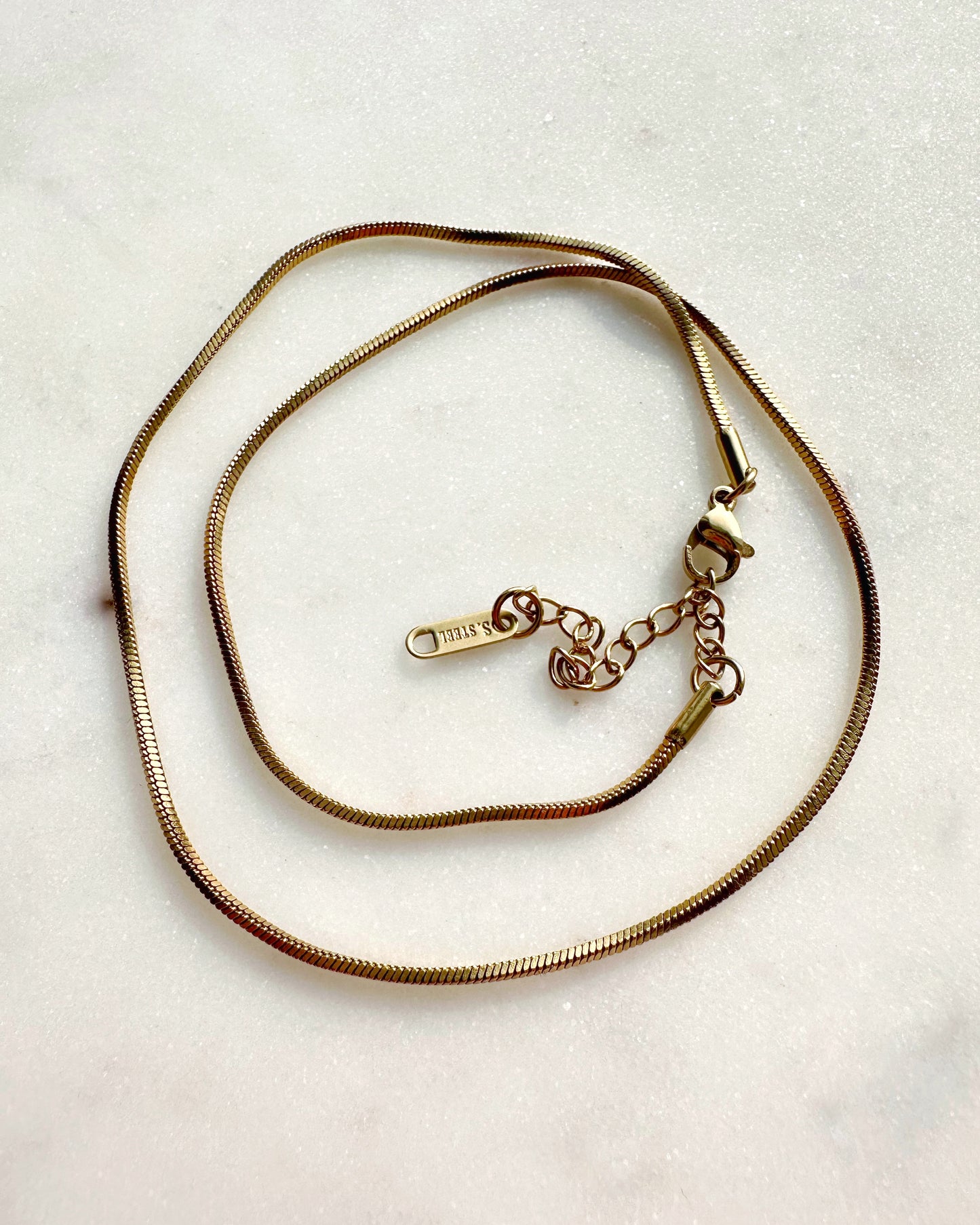 Round Snake chain necklace