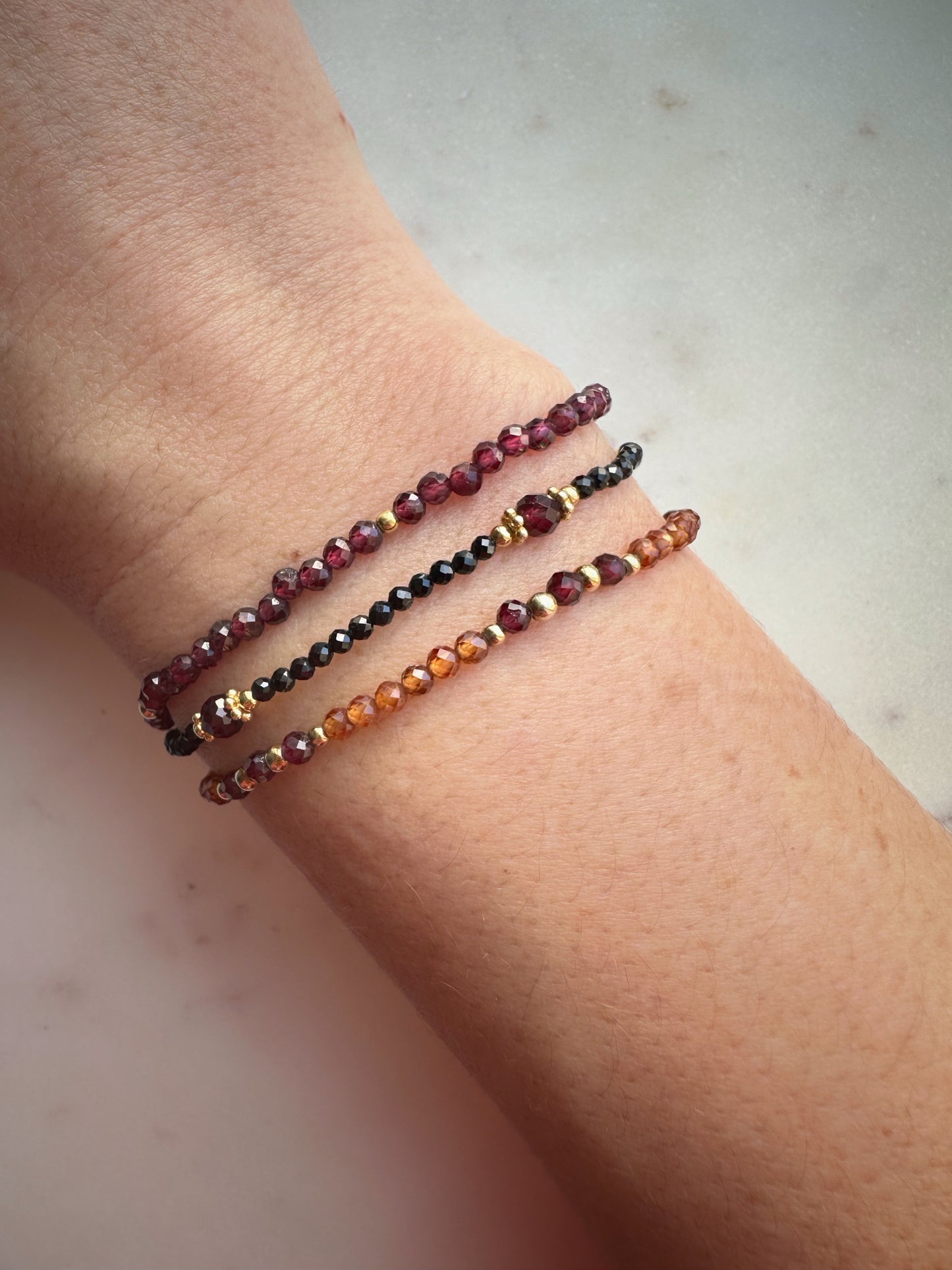 Garnet Mix bracelets set