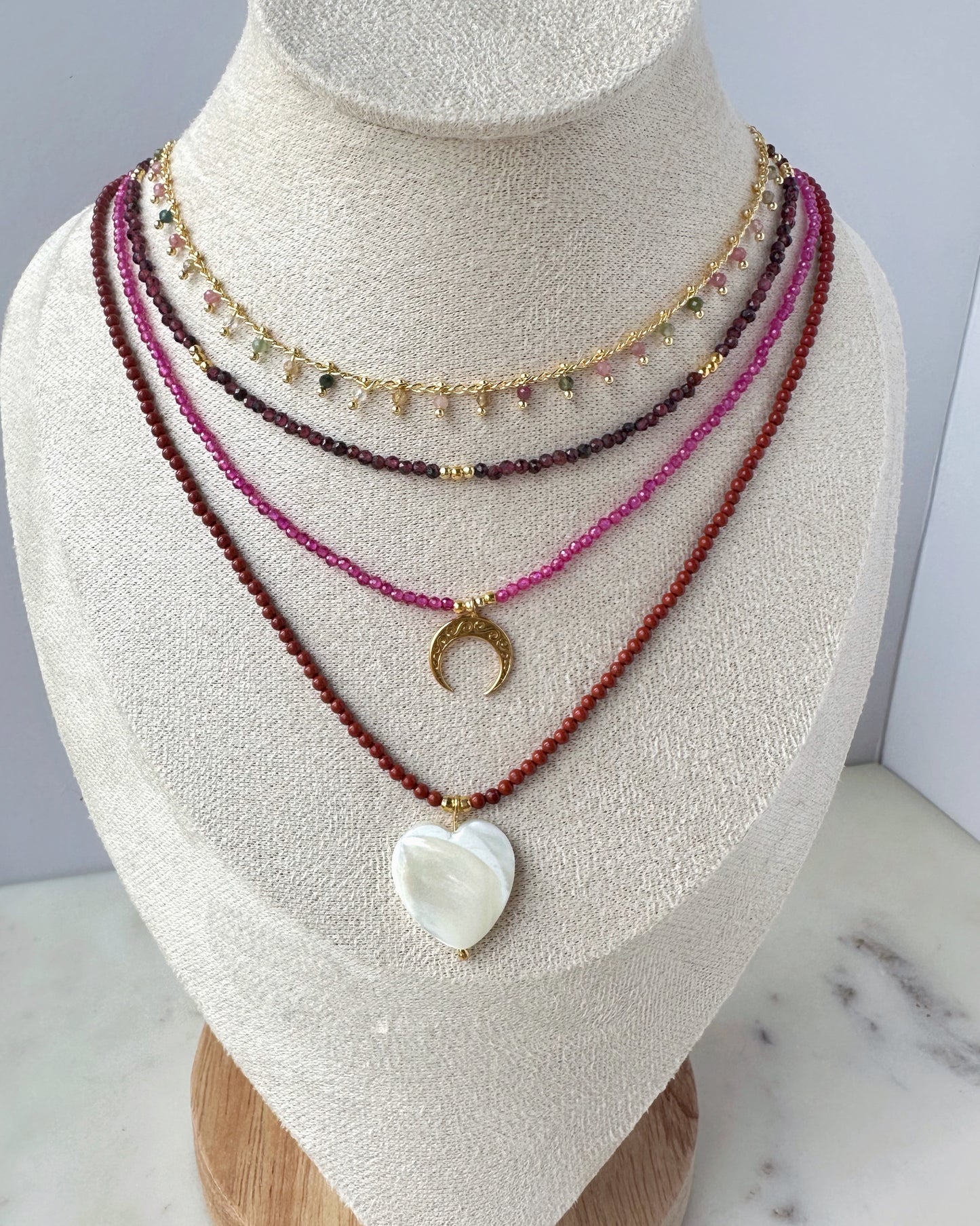 Dainty Garnet necklace