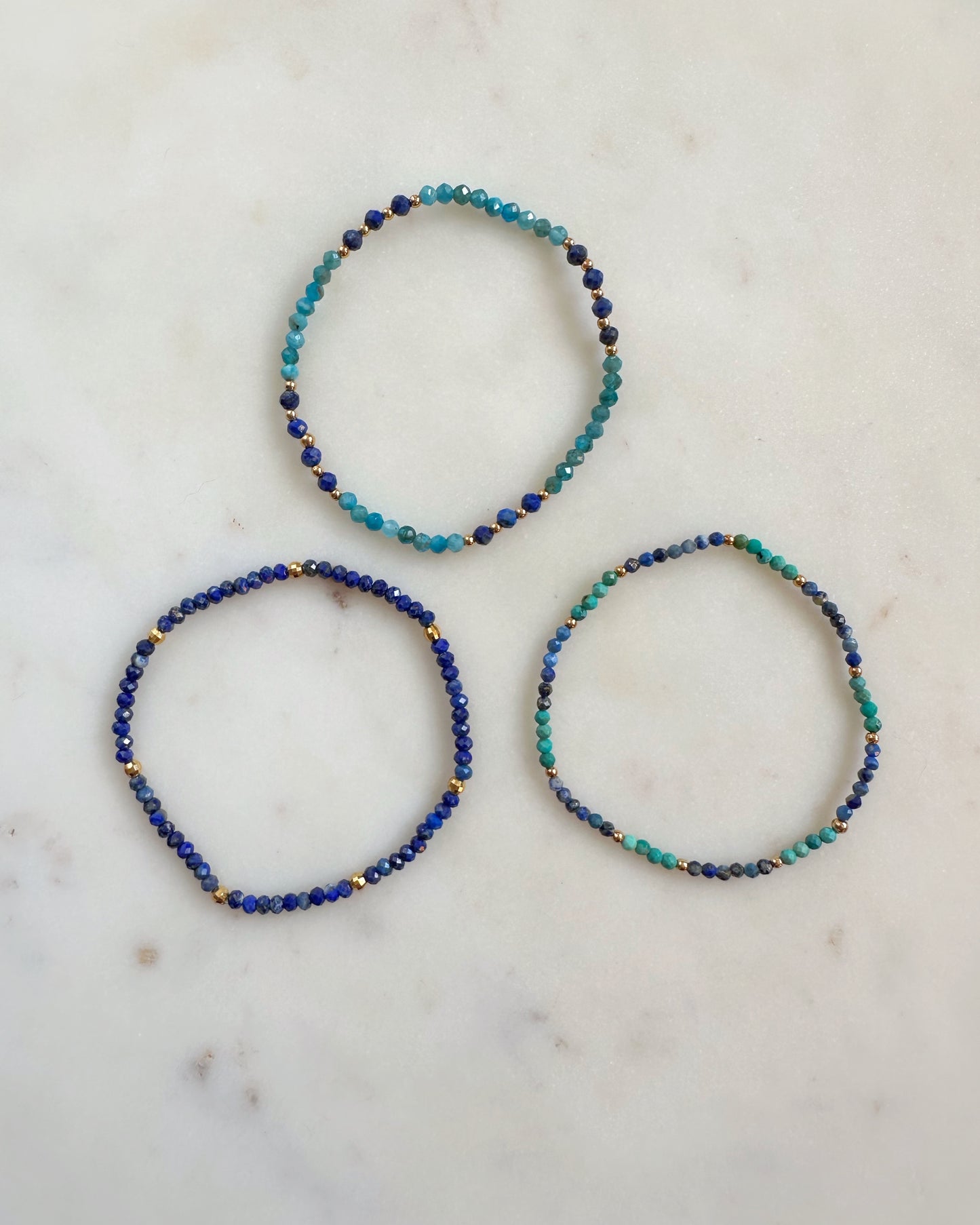 Blue Mix bracelets set