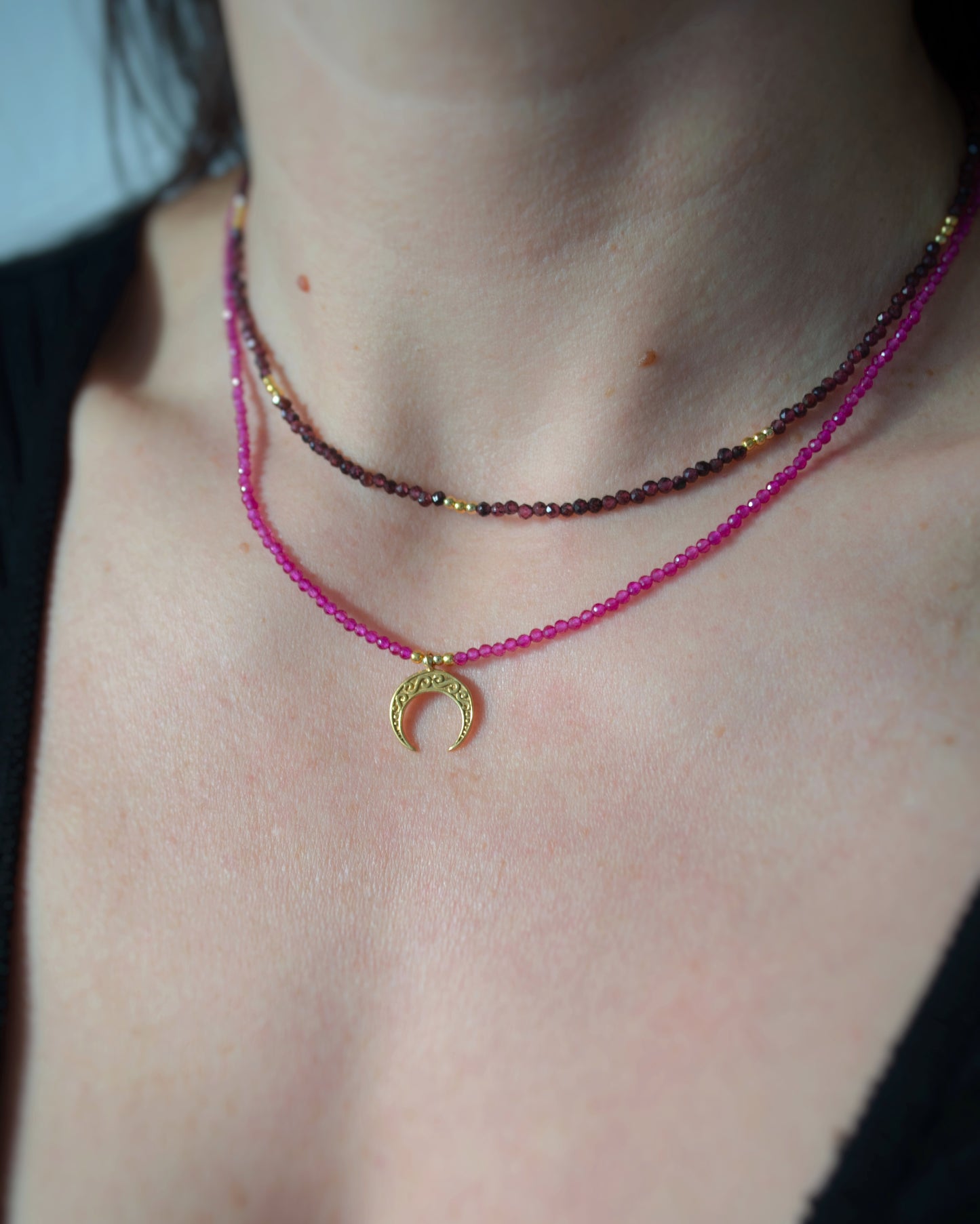 Dainty Garnet necklace