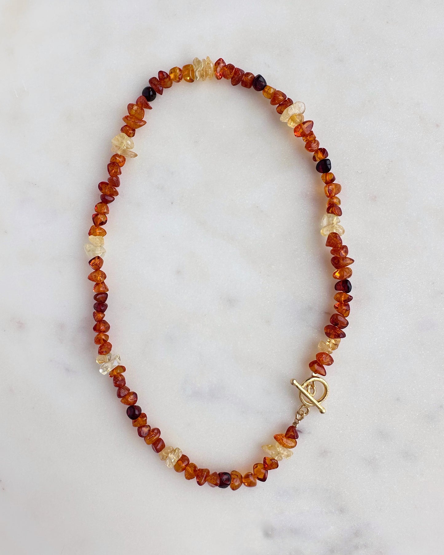 Amber zest necklace