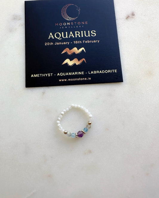 Zodiac - Aquarius ring