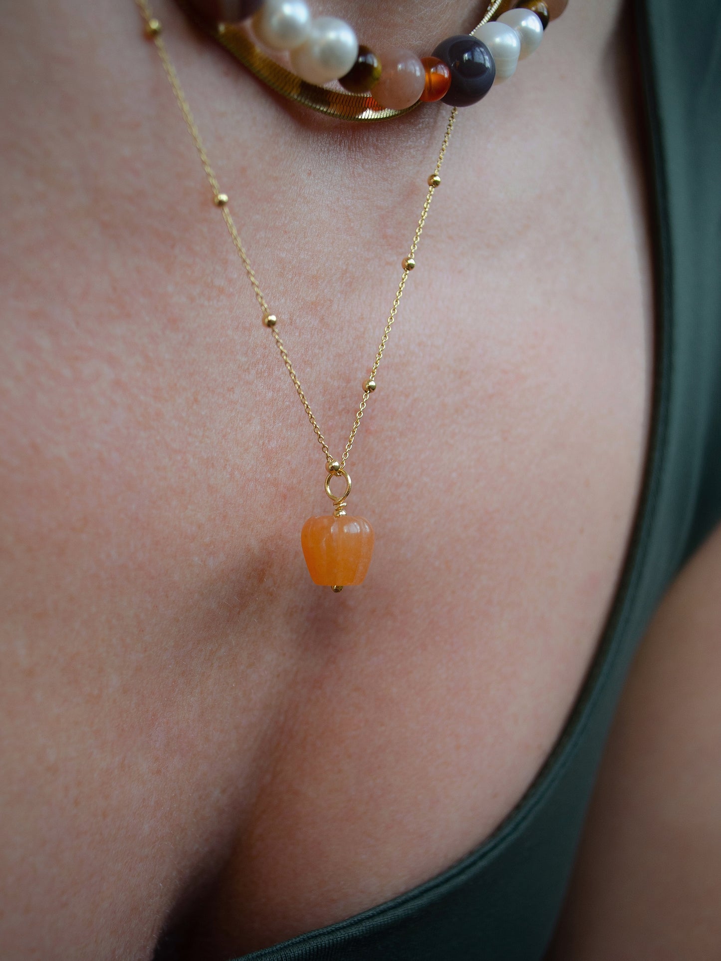 Pumpkin necklace