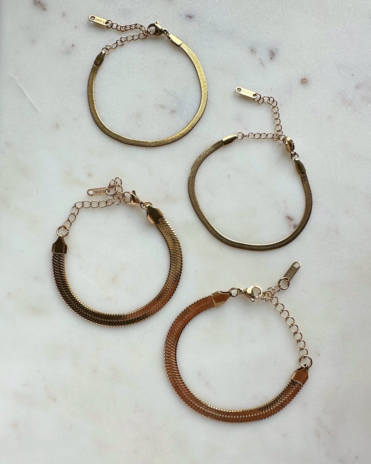 Stainless Steel Herringbone Chain bracelet