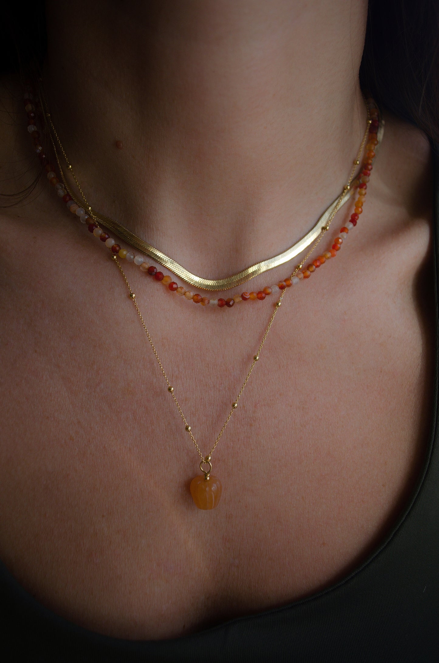 Pumpkin necklace