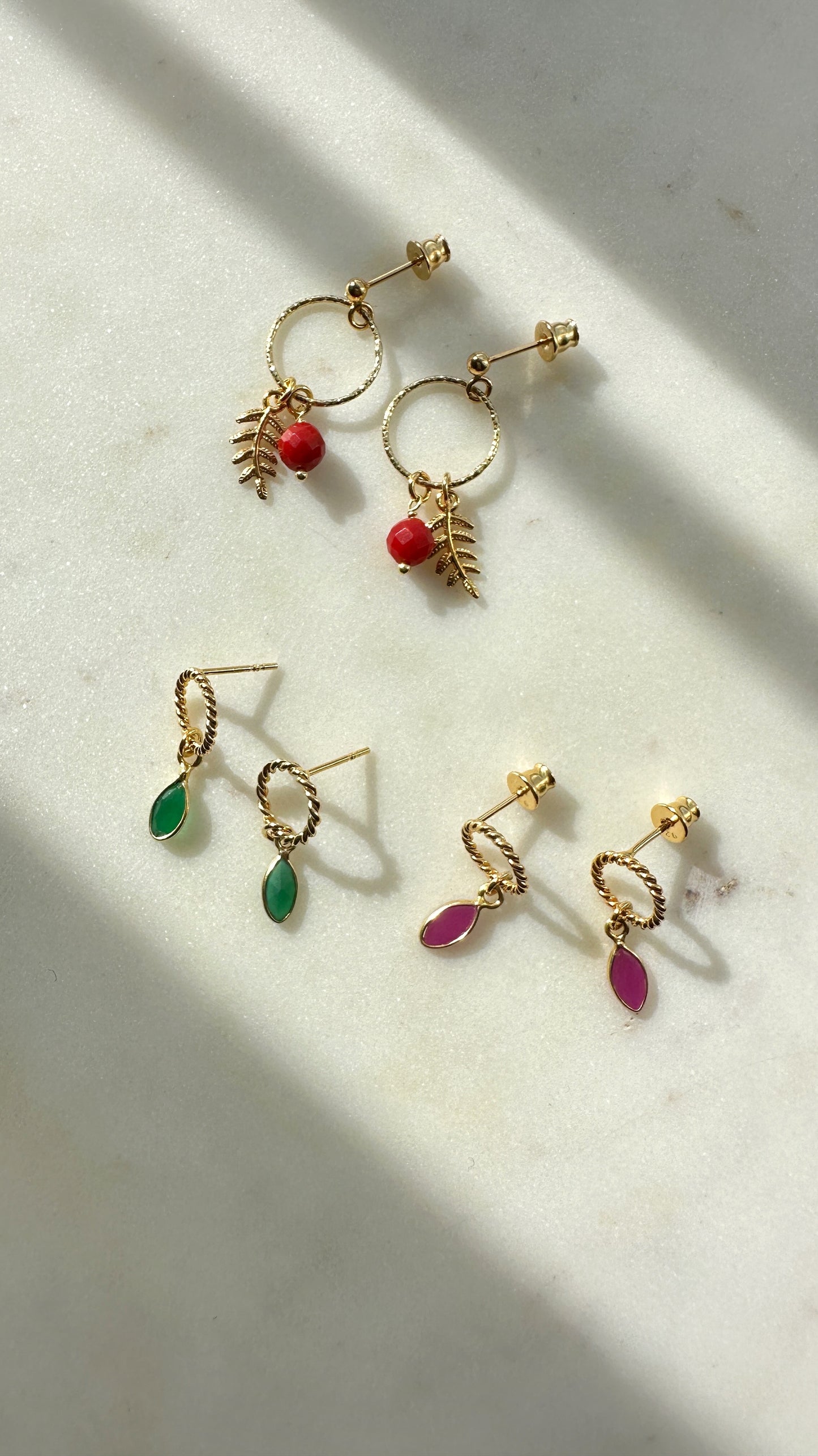 Aurora - Ruby earrings