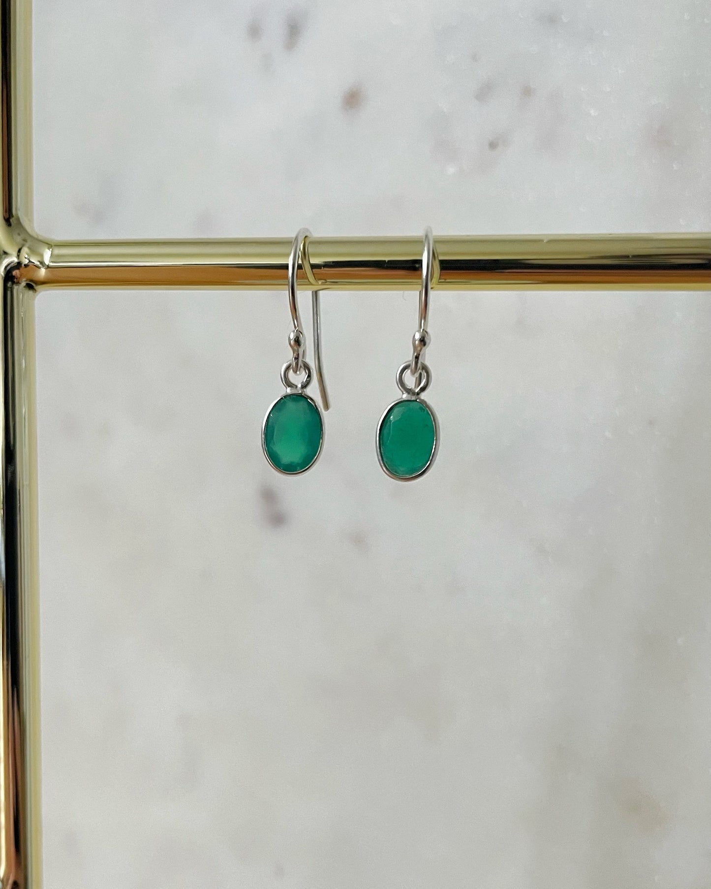 Green Onyx earrings