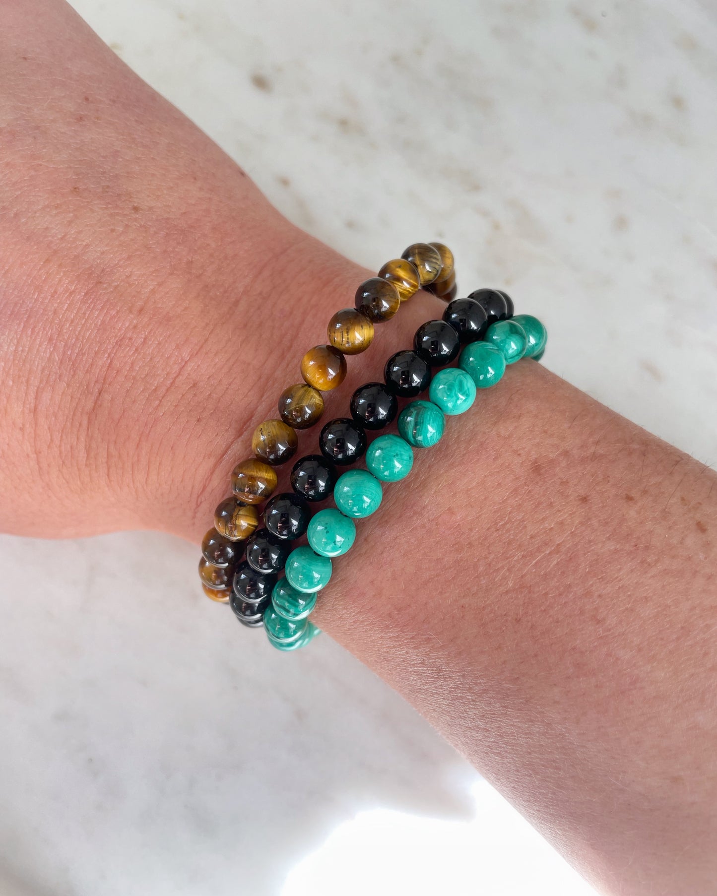 Full Moon - Malachite bracelet for luck and positive transformation