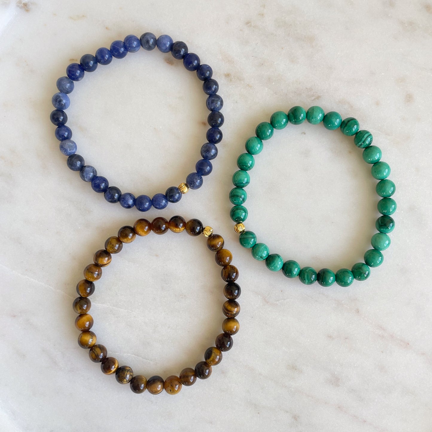 Full Moon - Malachite bracelet for luck and positive transformation
