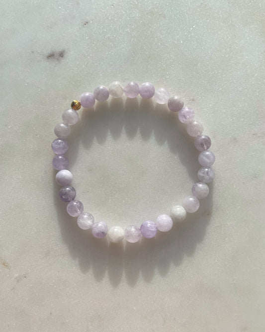 Full Moon - Lavender Jade bracelet for tranquility and spiritual awareness