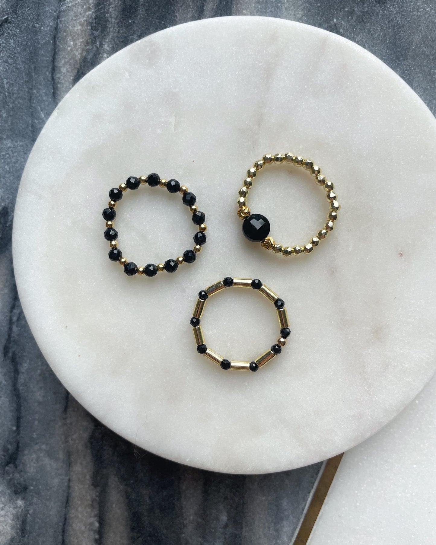 Spark Ring - Black onyx