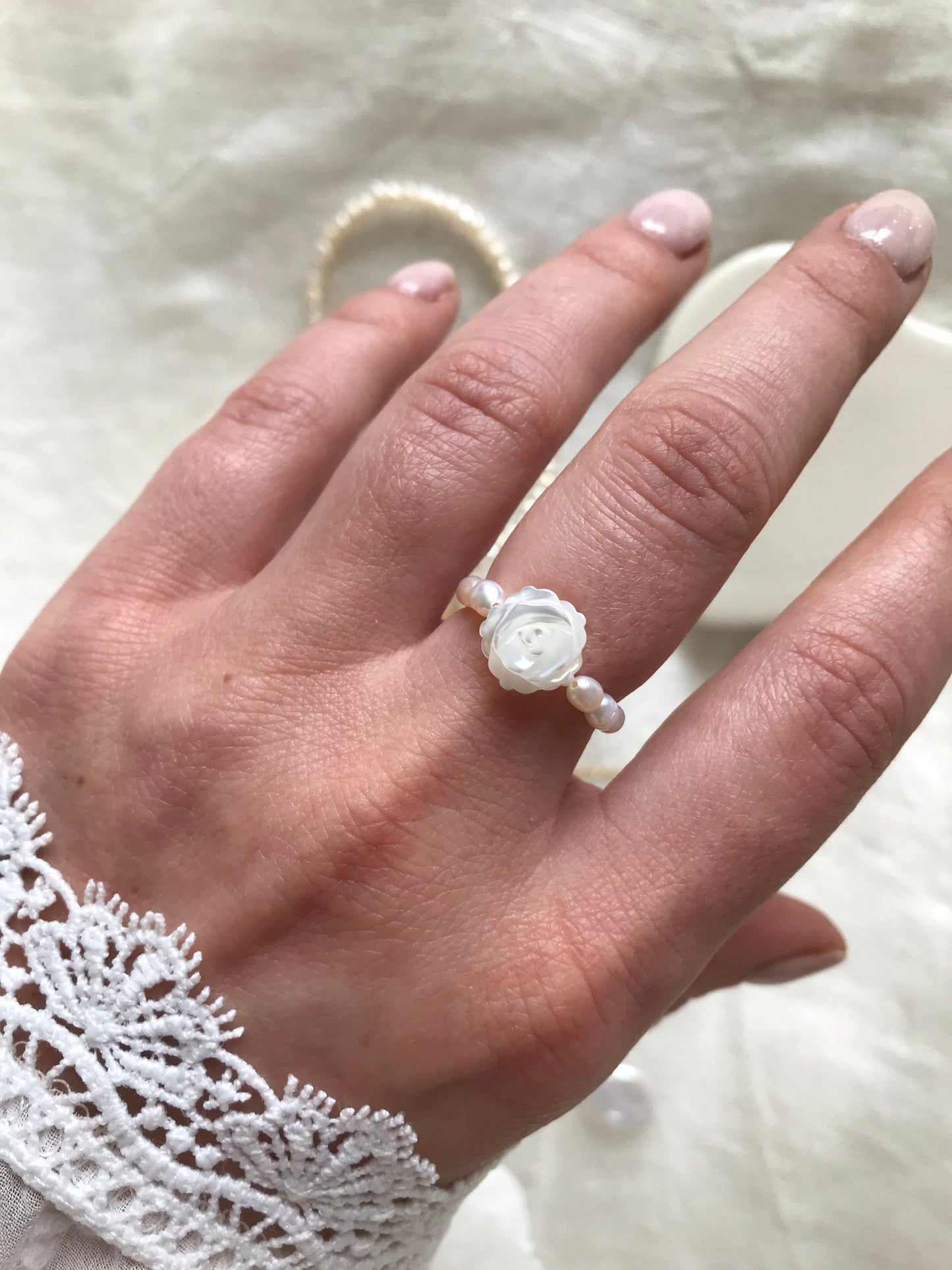 White Rose ring