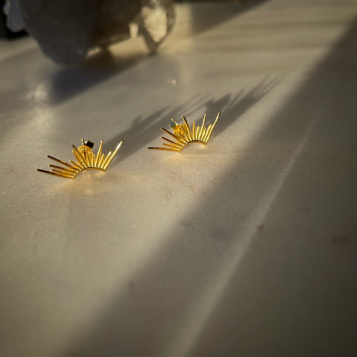 Sunburst earrings