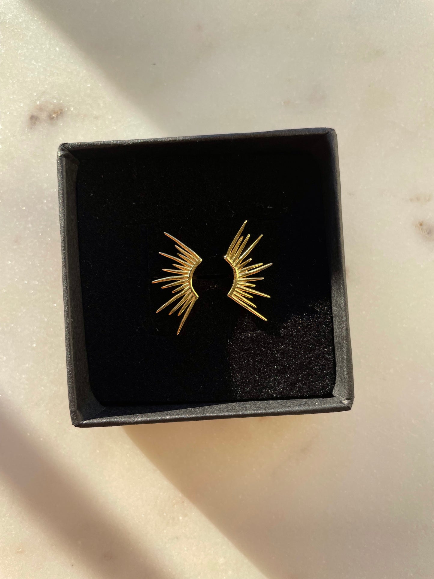 Sunburst earrings