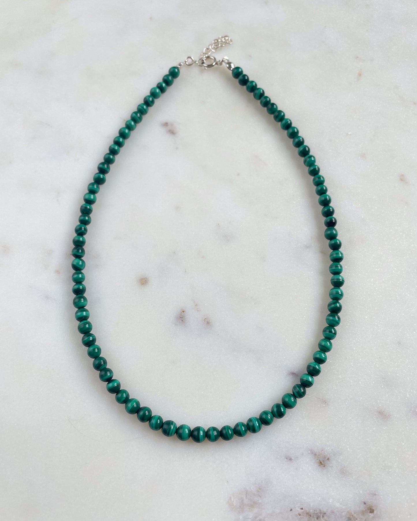 Olympian green necklace