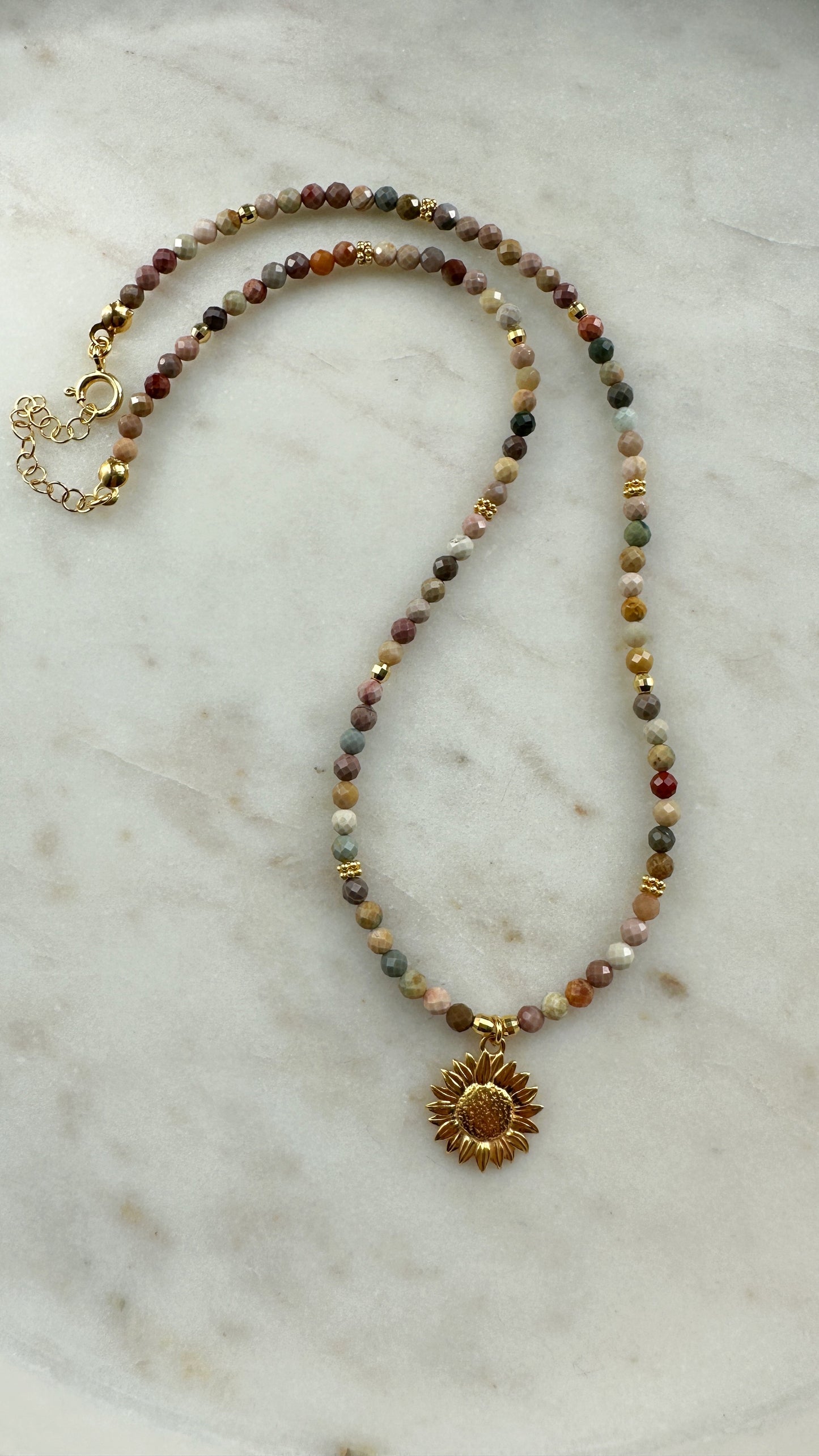 Sunflower Field necklace