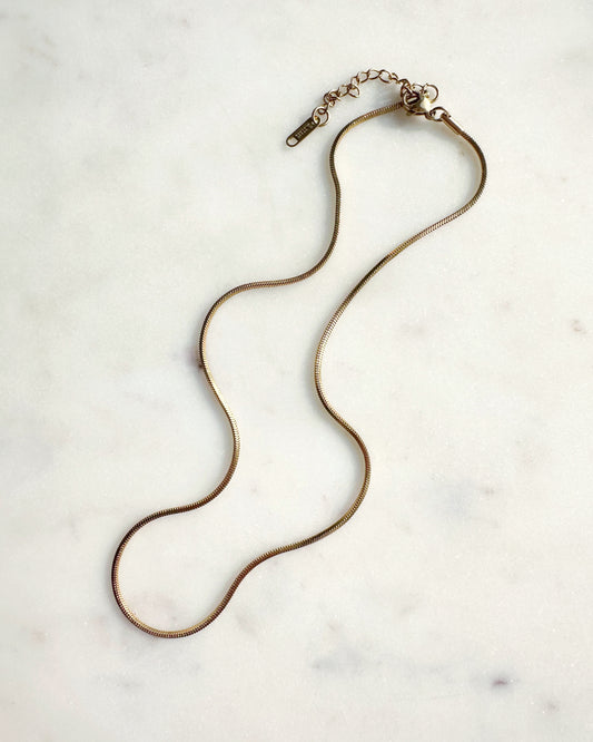 Round Snake chain necklace