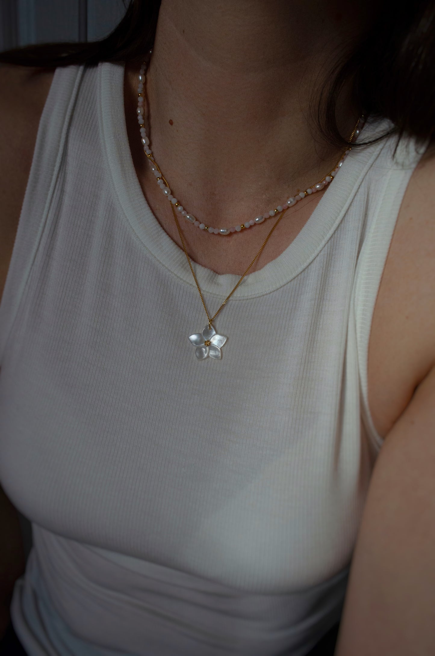 White Flower necklace