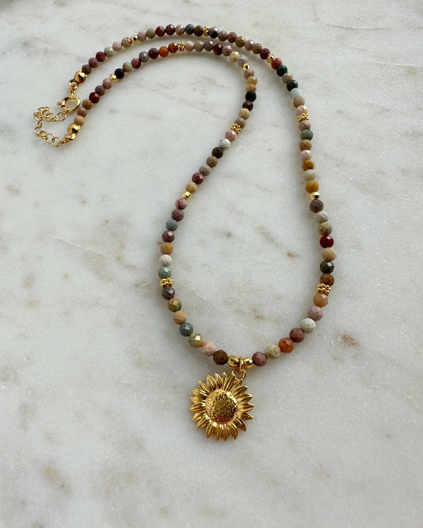 Sunflower Field necklace