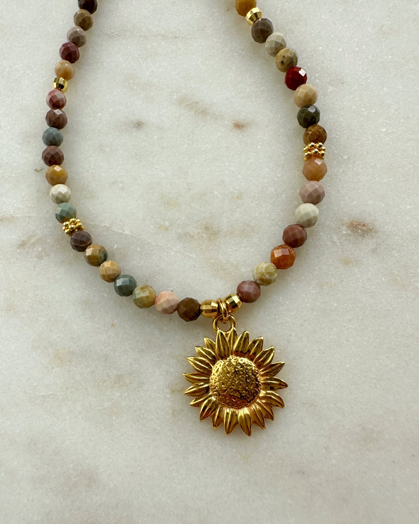 Sunflower Field necklace