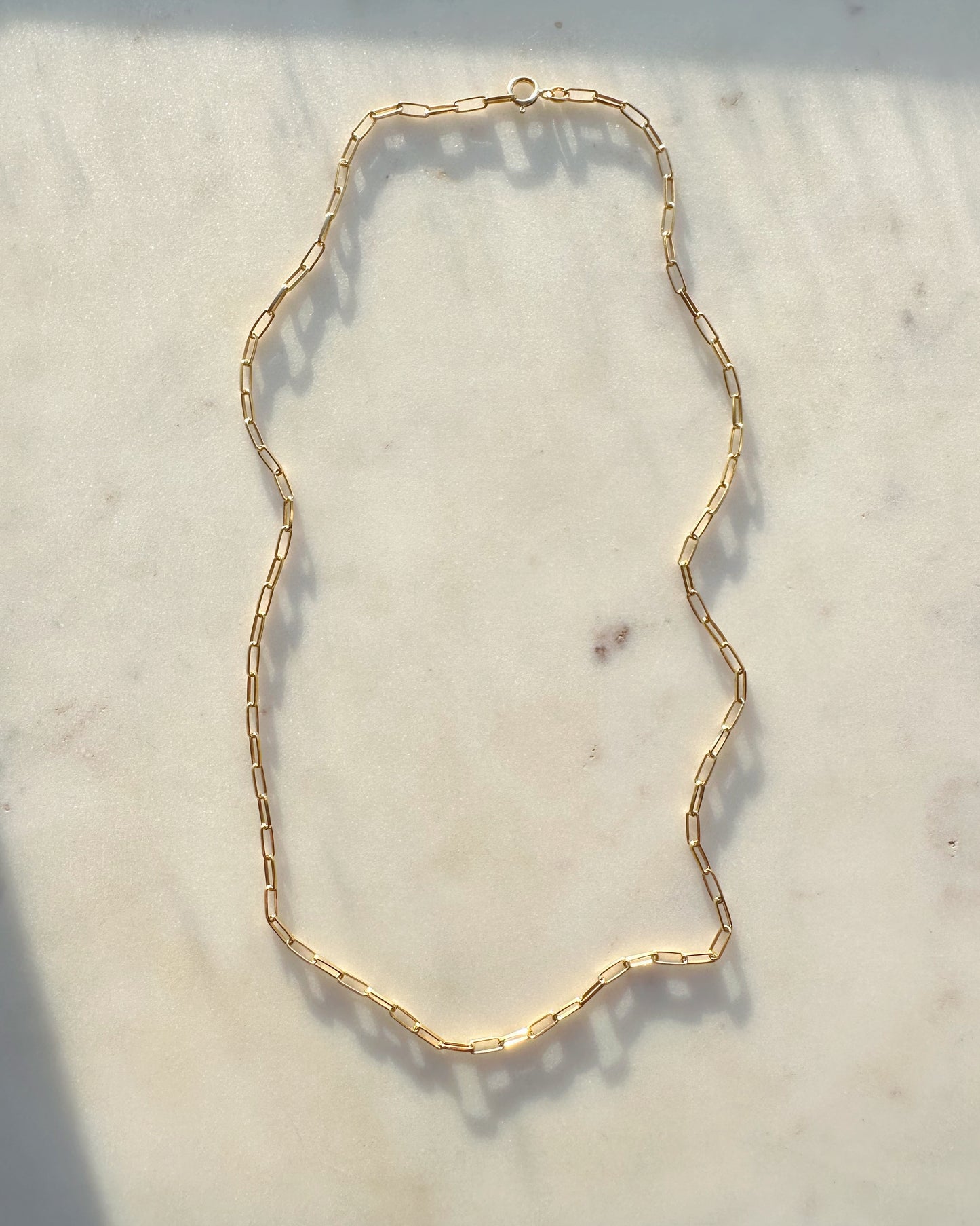 Paperclip chain necklace