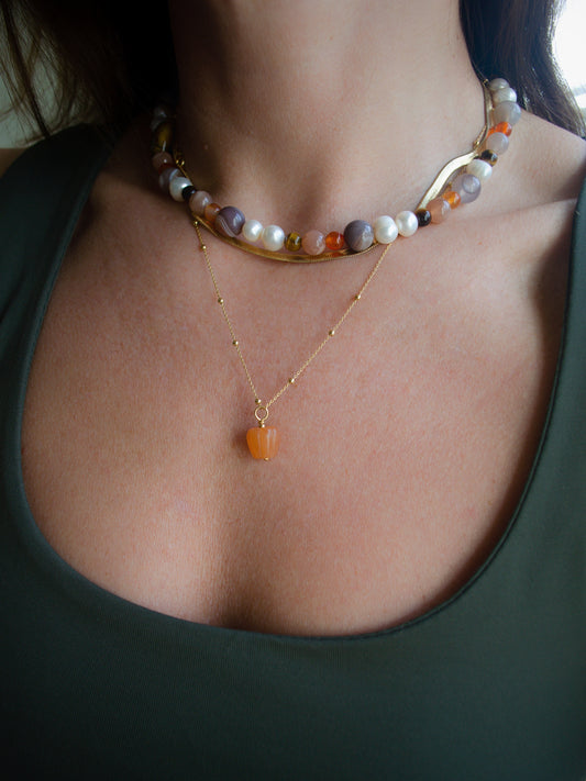 Pumpkin necklace