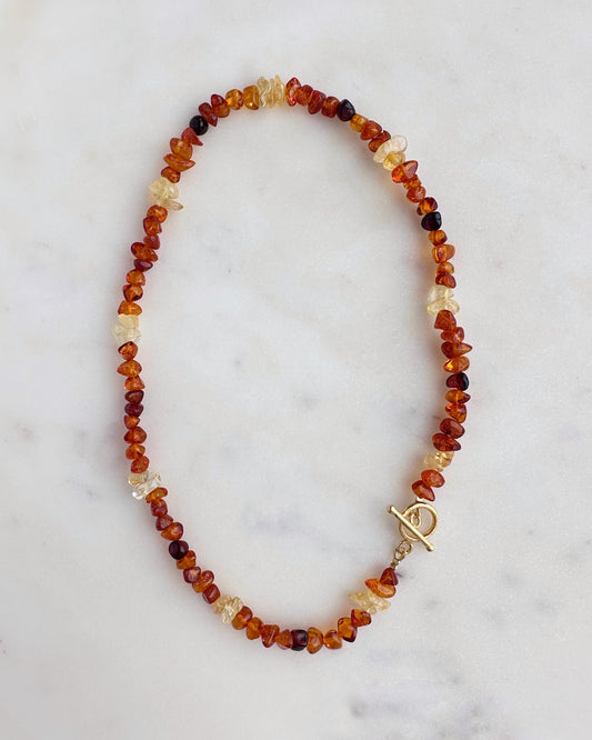 Amber zest necklace