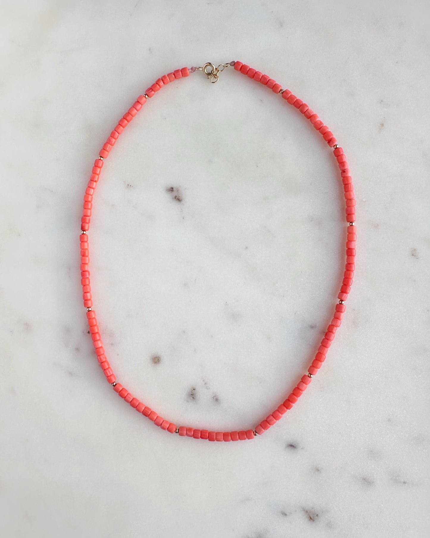 Orange Coral necklace