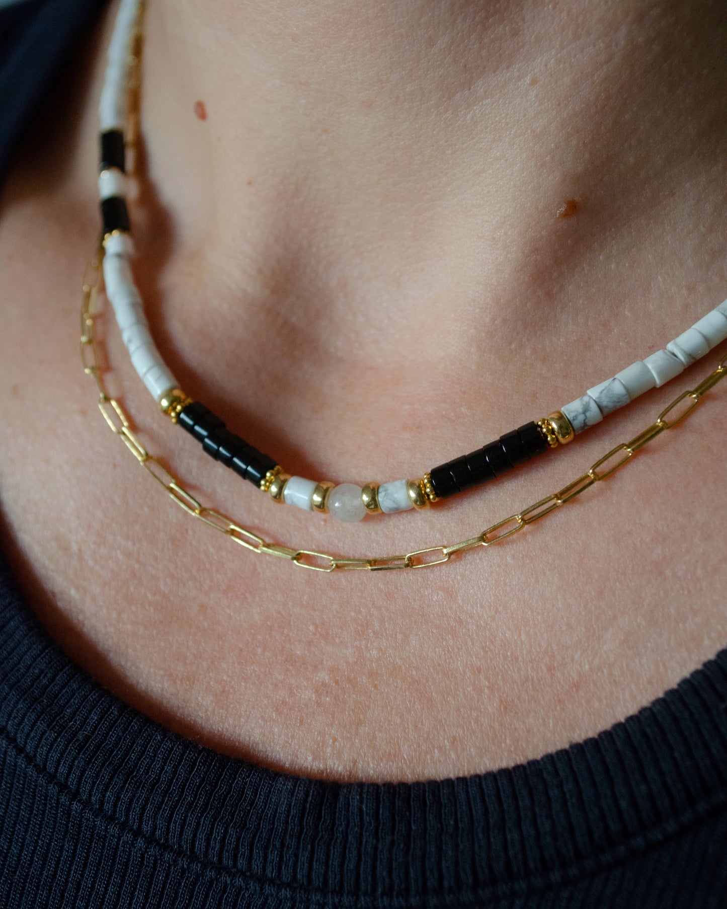 Paperclip chain necklace