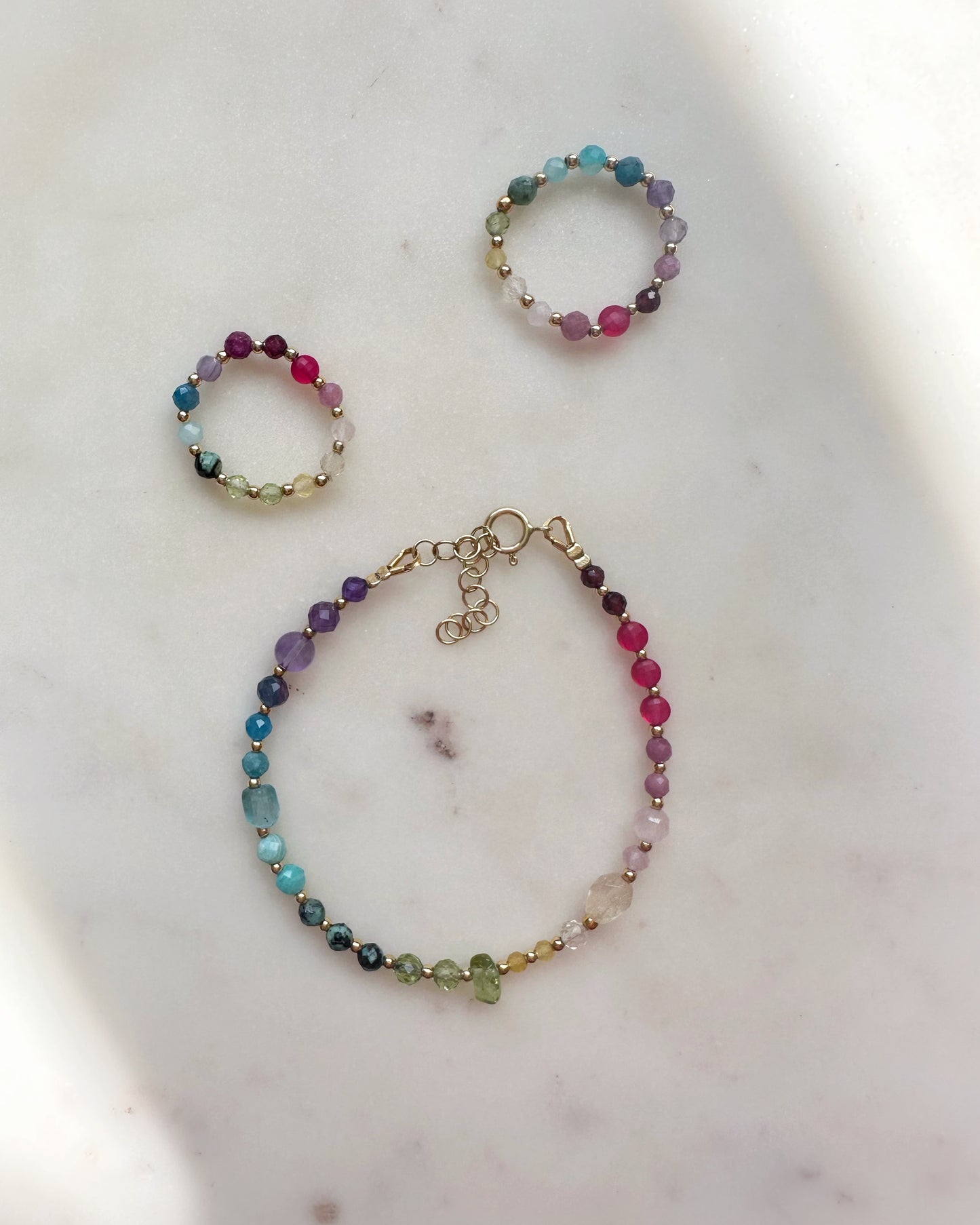 Crystals rainbow bracelet