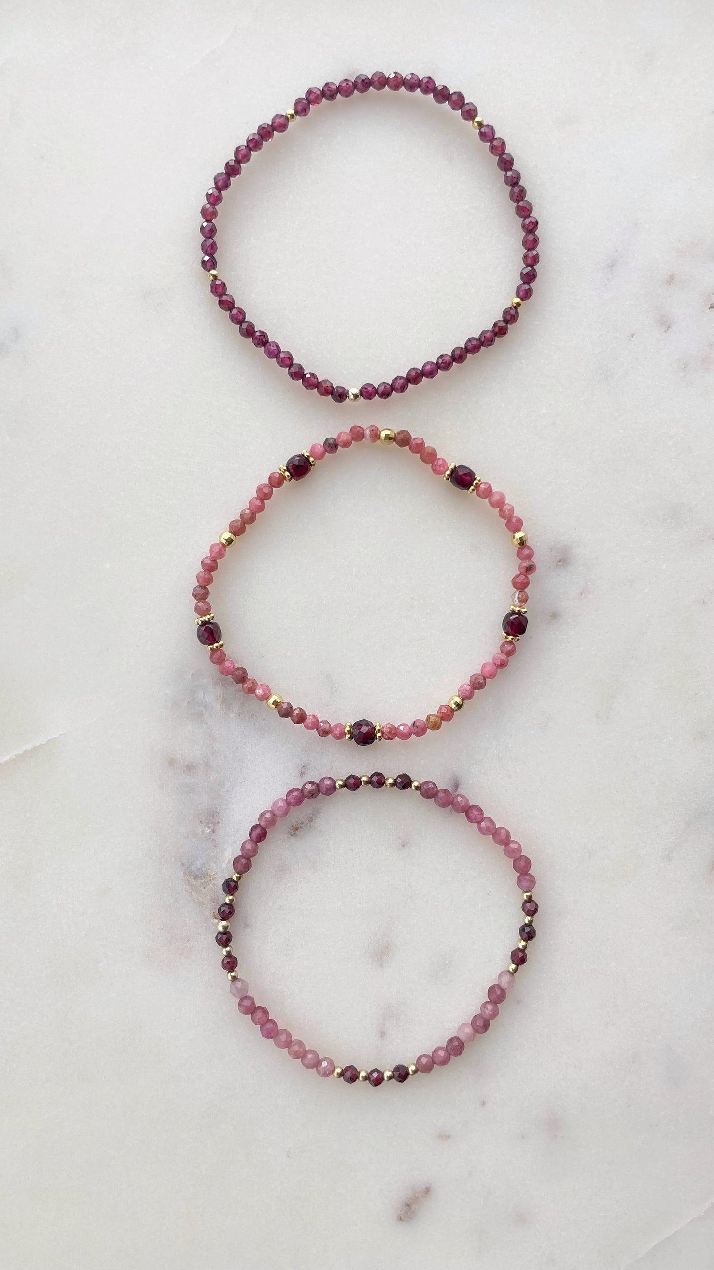 Garnet bracelet