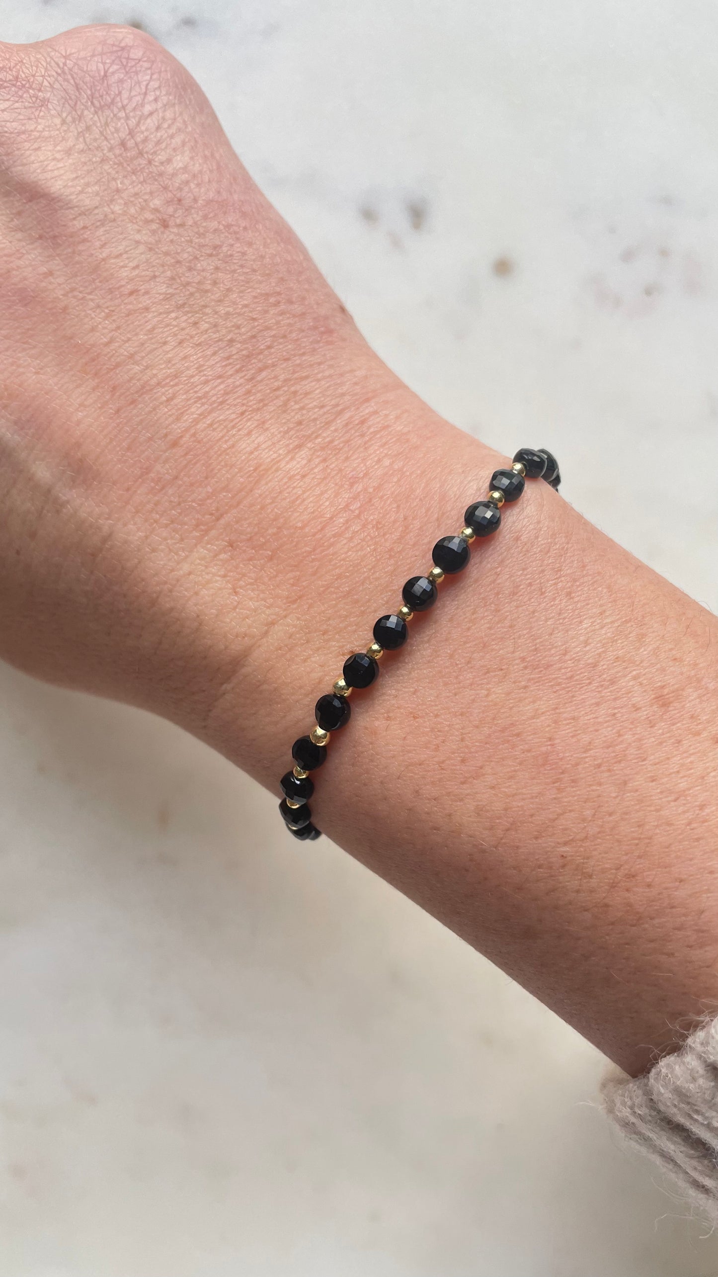 Black Onyx Coins bracelet