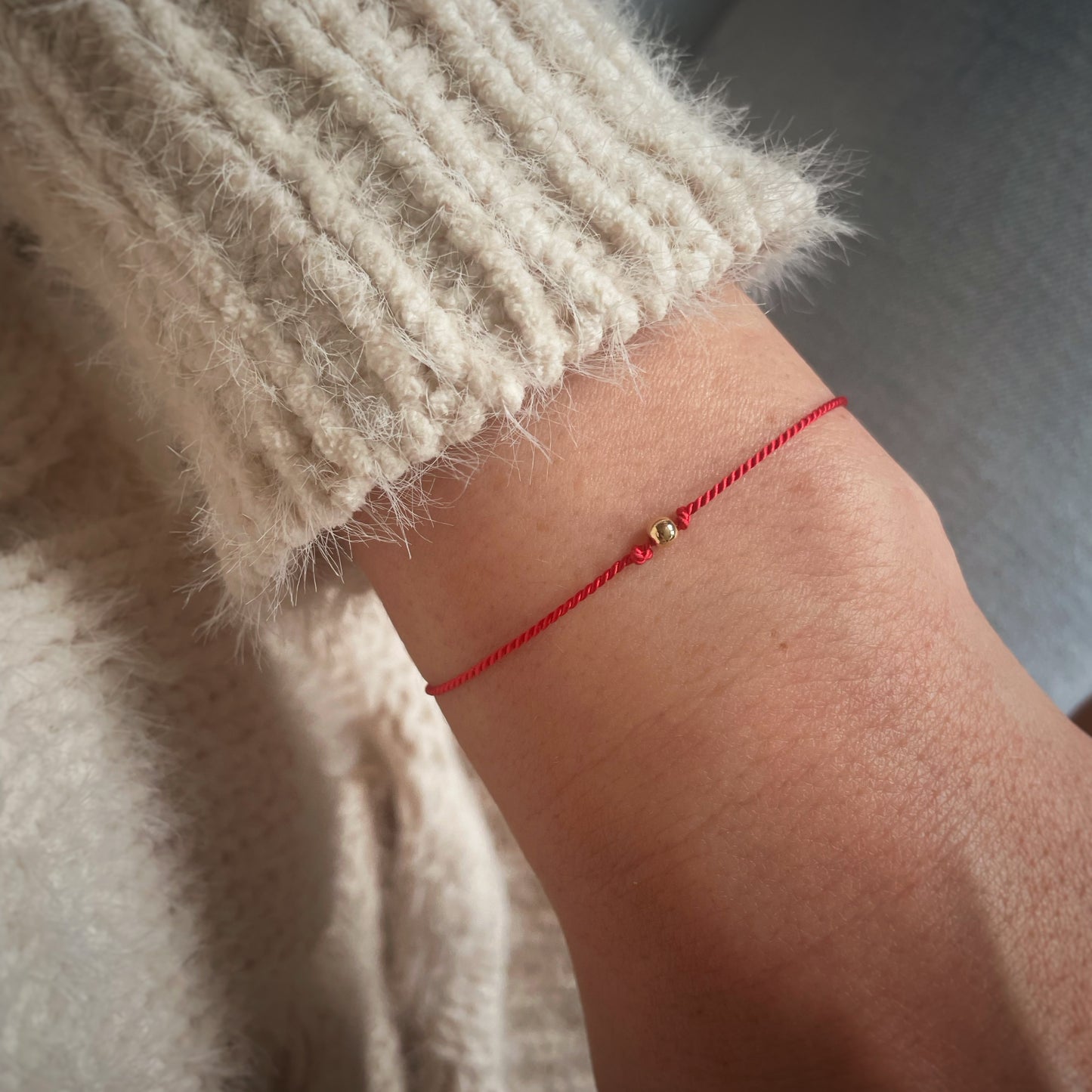 Red Silk string bracelet