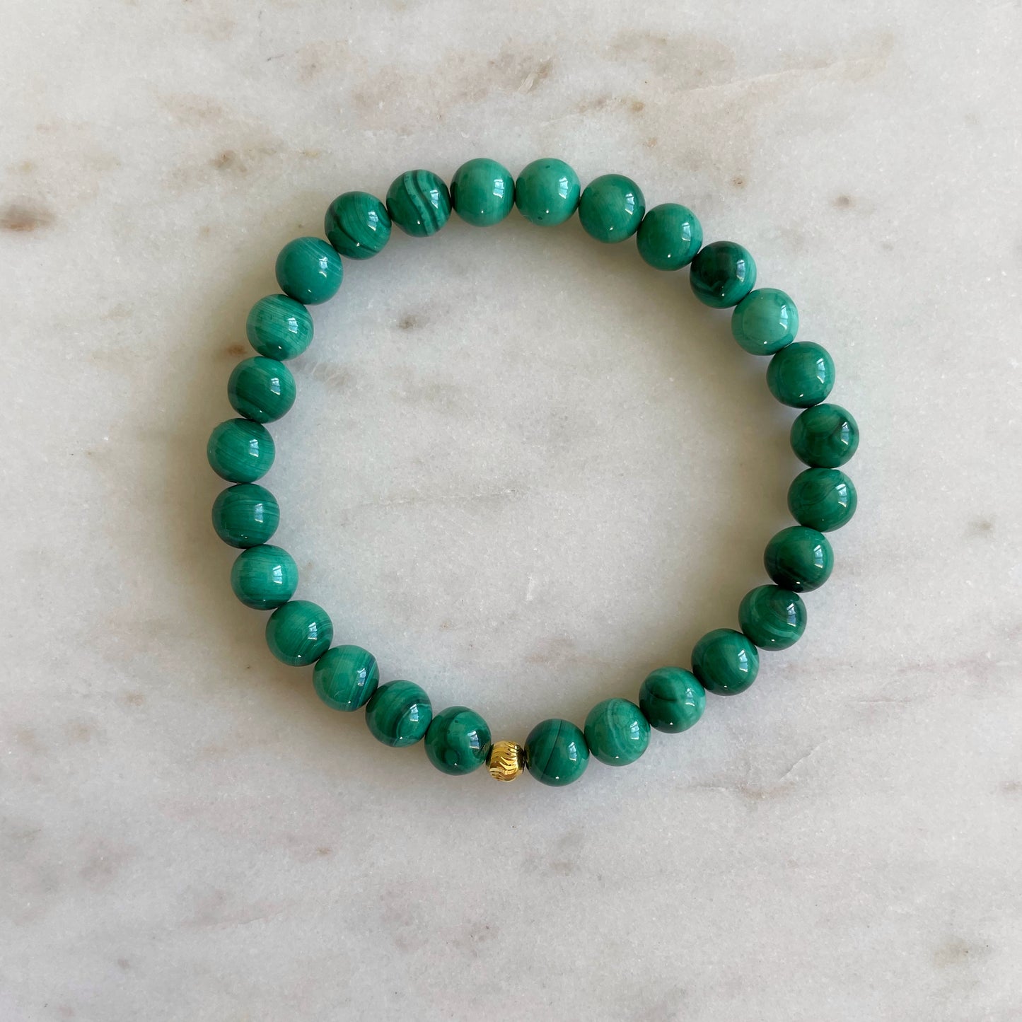 Full Moon - Malachite bracelet for luck and positive transformation