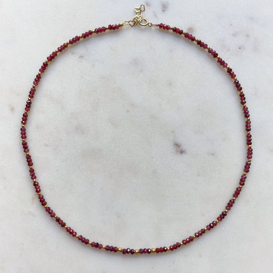 Garnet necklace