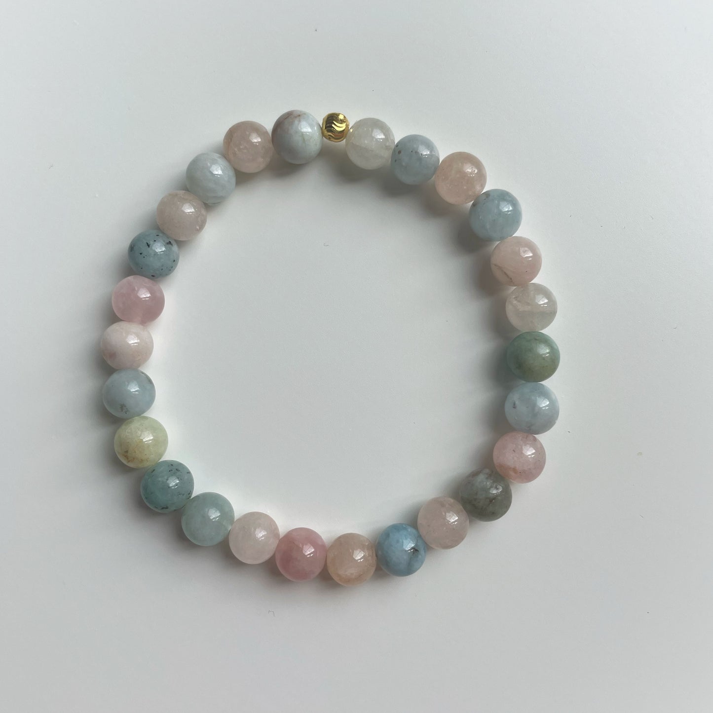 Full Moon - Morganite bracelet for love and compassion