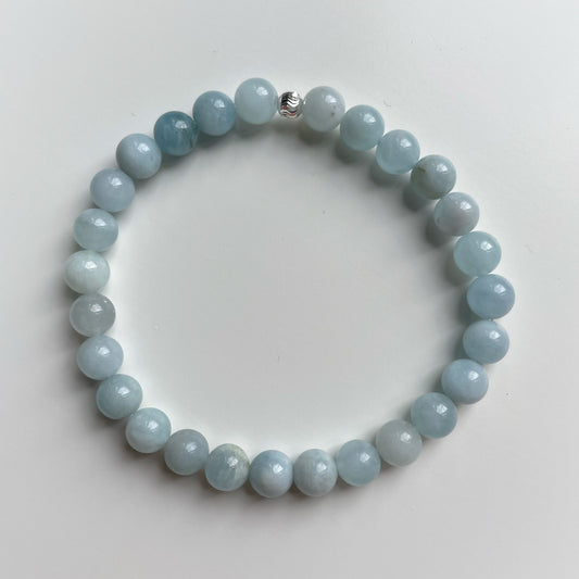 Full Moon - Aquamarine bracelet for happiness and calmness