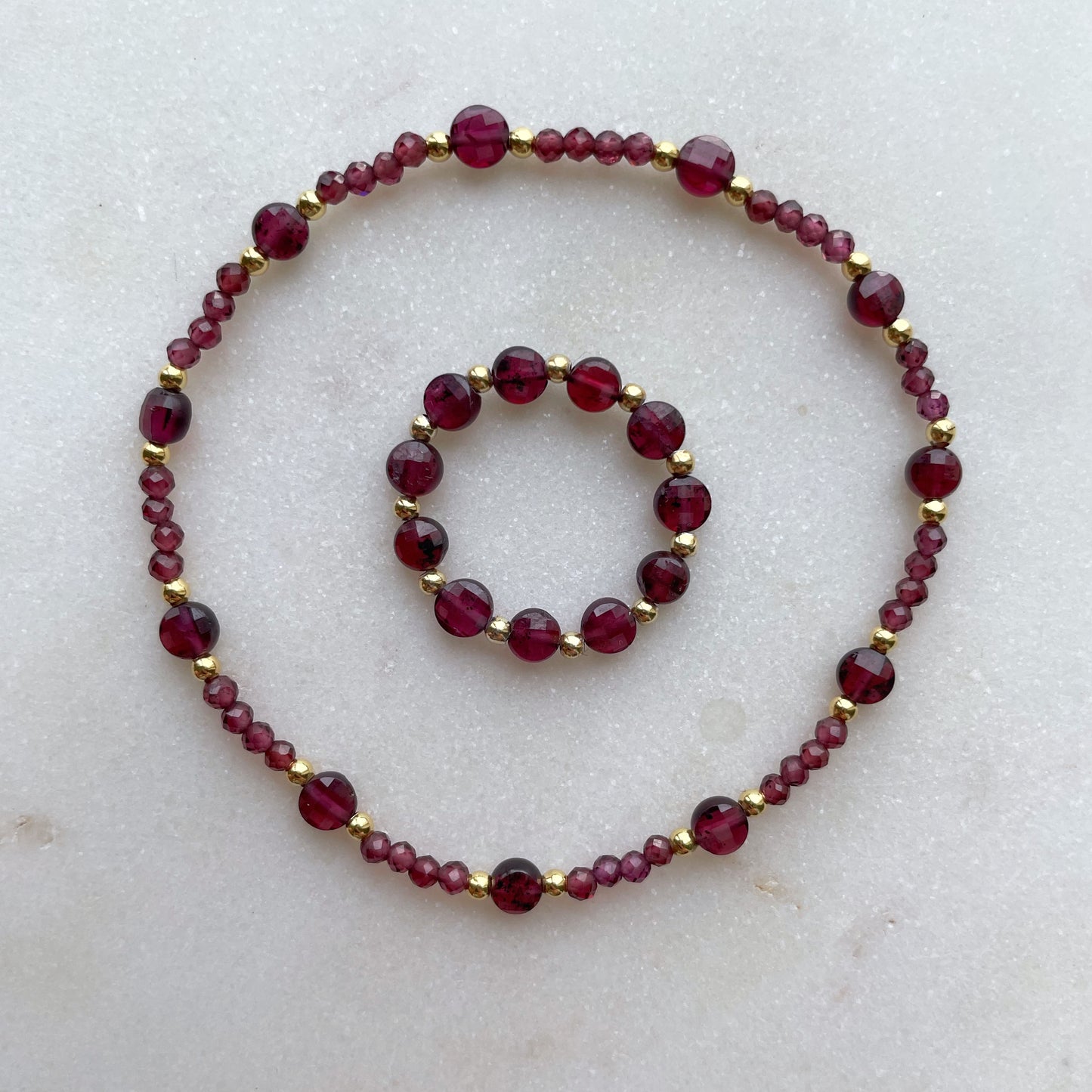 Garnet Coins bracelet