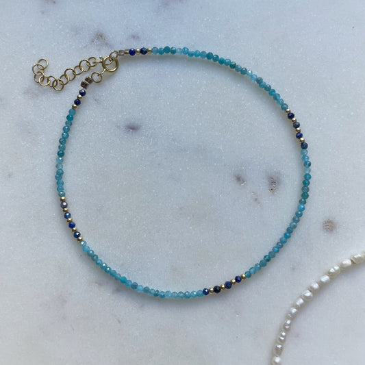 The Ocean Blue anklet