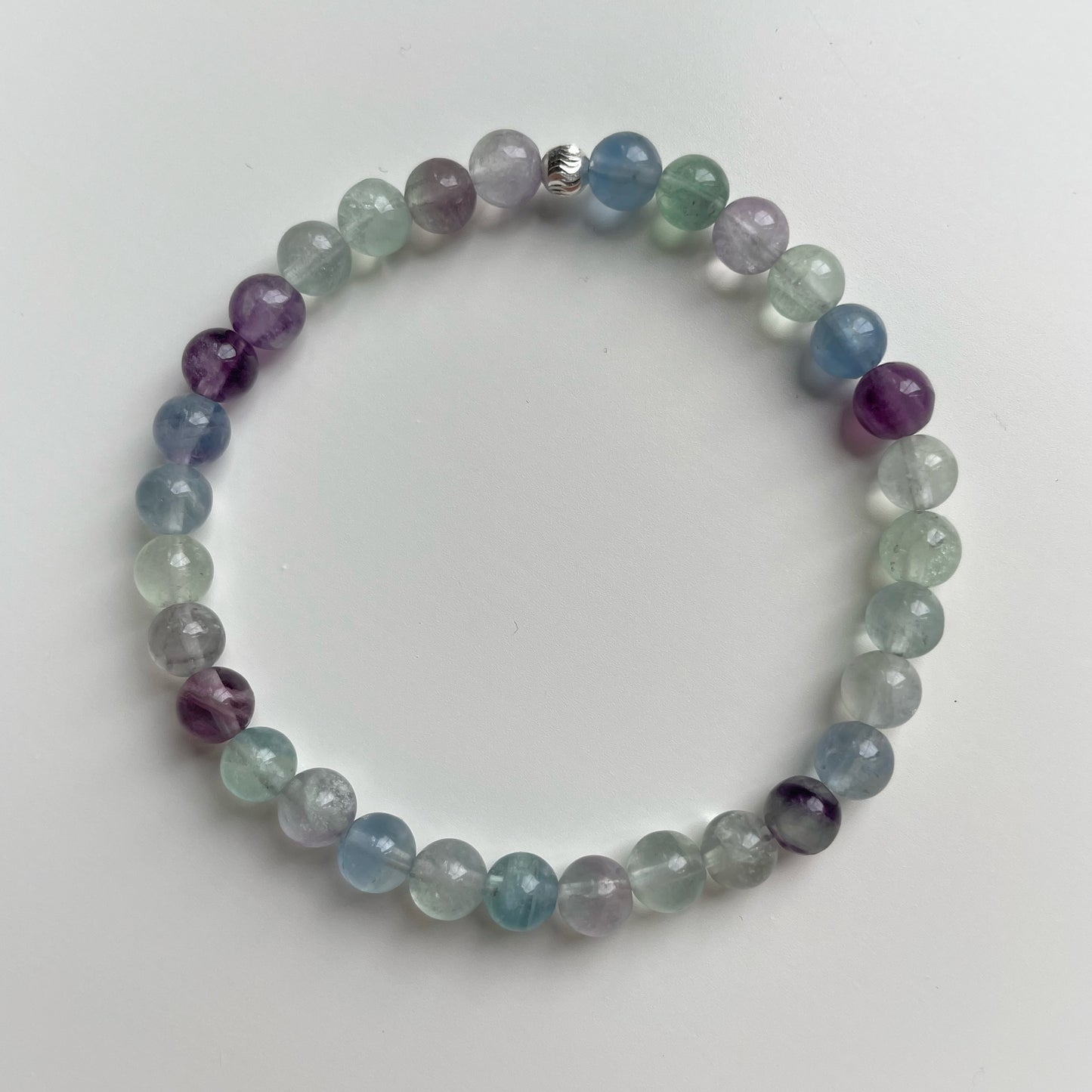 Full Moon - Fluorite bracelet for protection, balance and intellect