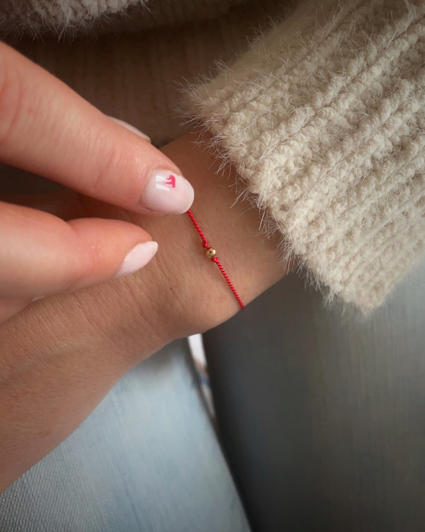 Red Silk string bracelet