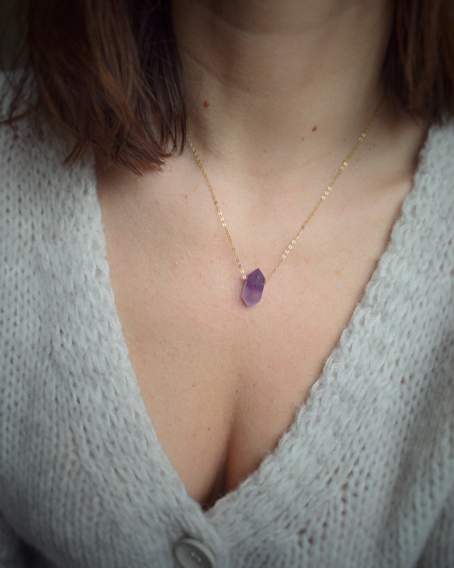 Amethyst on chain