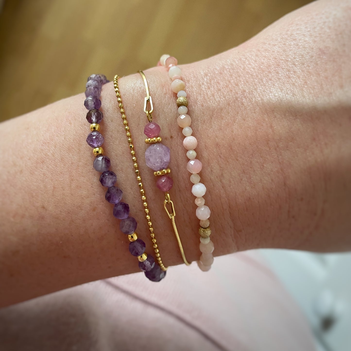 Amethyst bracelet 4mm