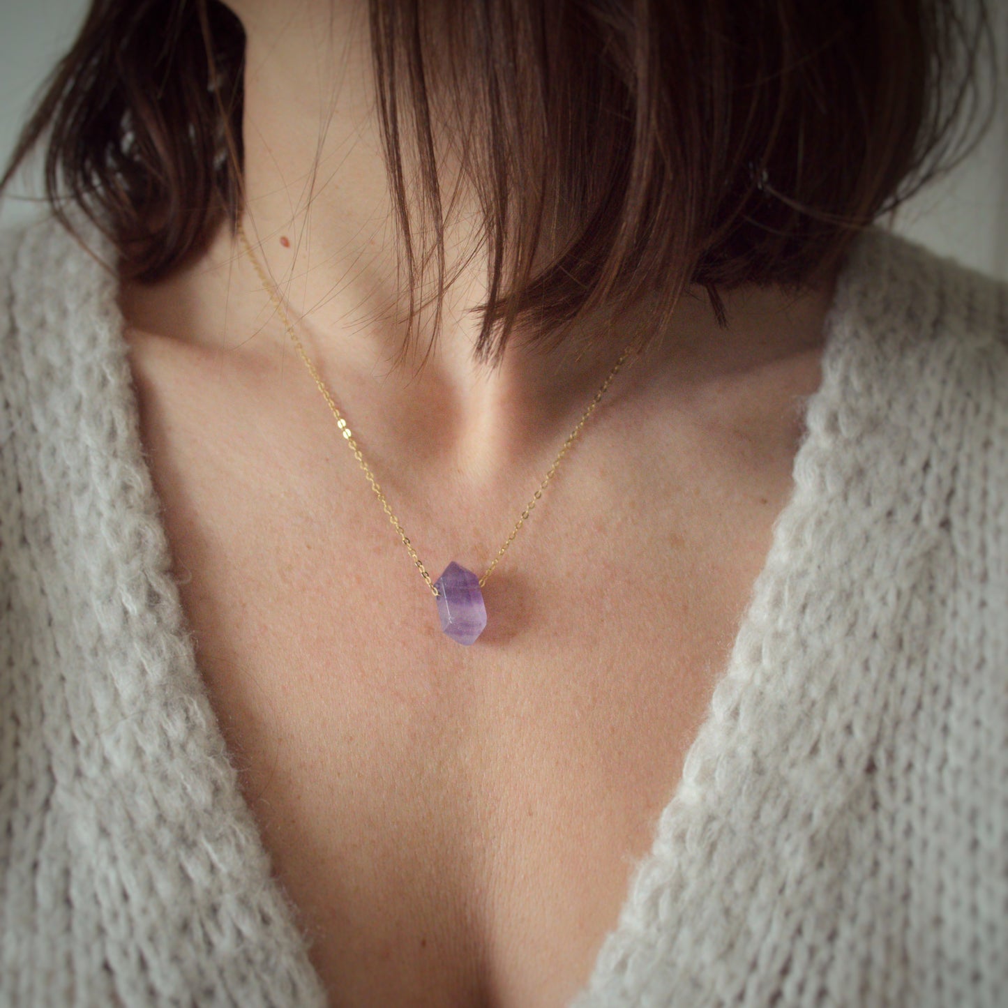 Amethyst on chain